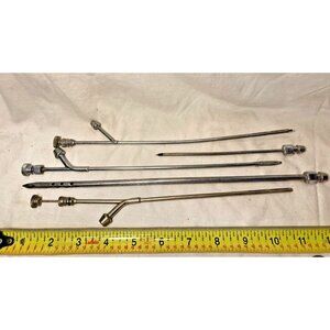 Embalming Mortician Vintage Drain Tubes Trocar Morbid Death Funeral Supply-5pcs